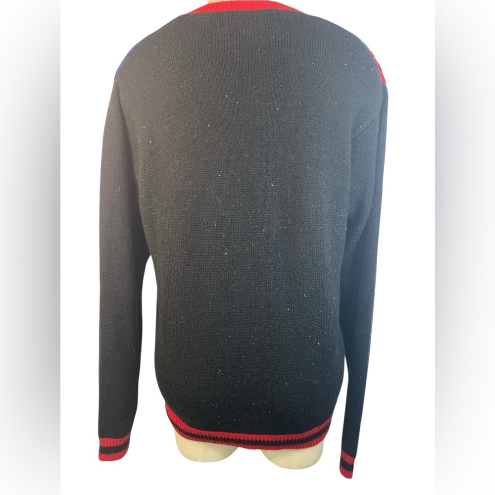 Jolly Sweaters Festive Cat Pattern Christmas Swea… - image 2